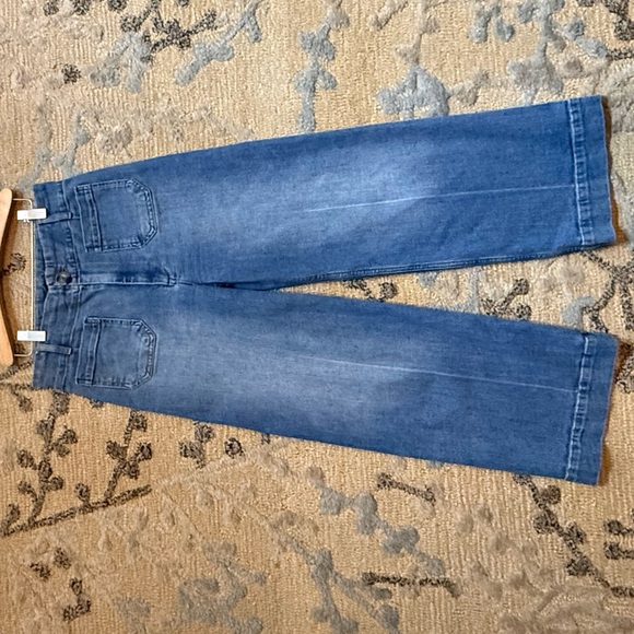 Anthropologie Pilcro Classic Blue high-rise Wide-Leg Women Jeans Sz. 27 - Picture 4 of 10